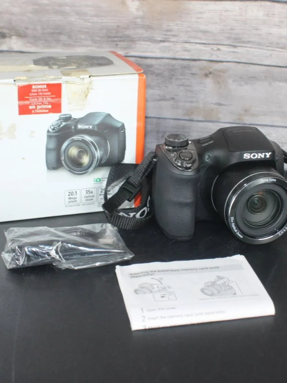 Sony Cyber-shot DSC-H300 20.1 MP Digital Camera (Black) Open Box
